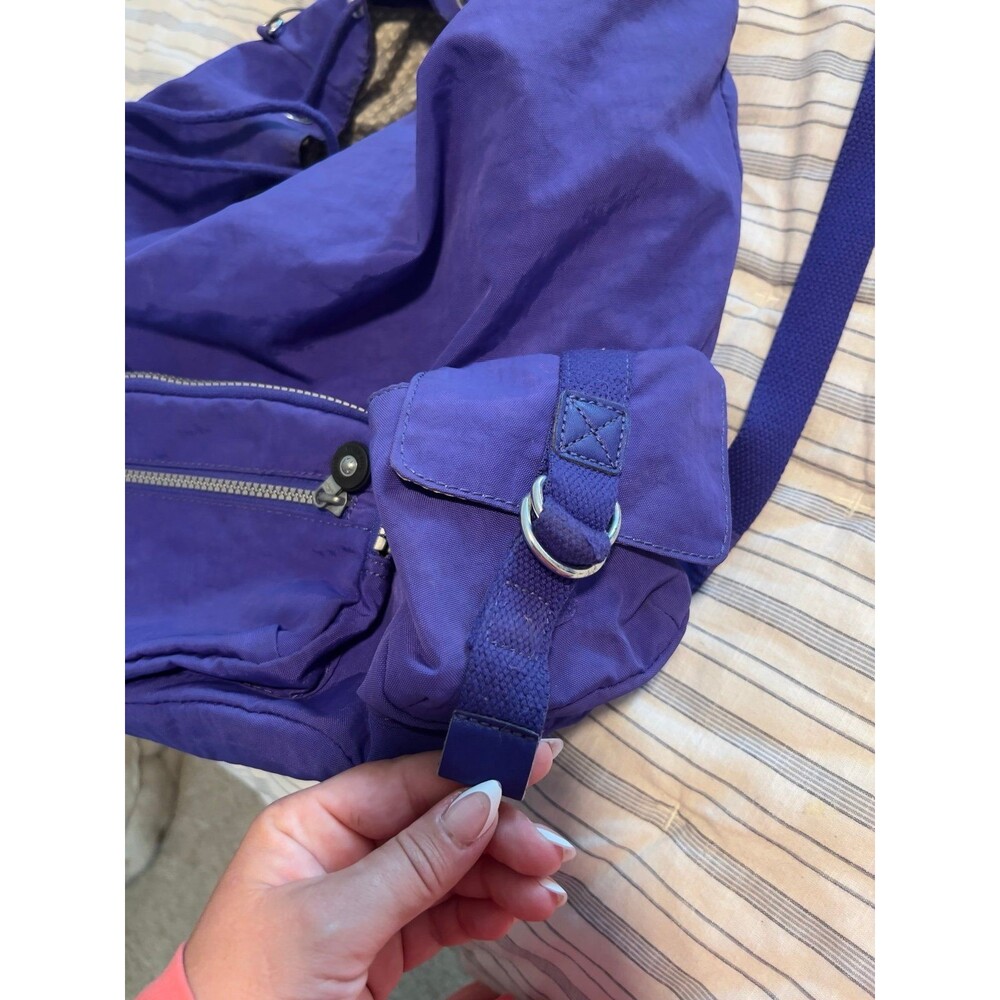 Kipling Joetsu Backpack With Monkey In French Blue - image 8